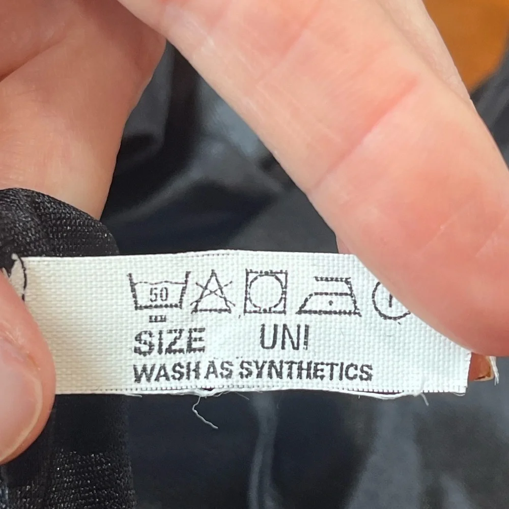 Long Black Nylon Gloves Opera Size UNI